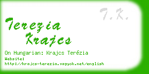 terezia krajcs business card