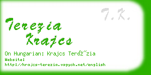 terezia krajcs business card